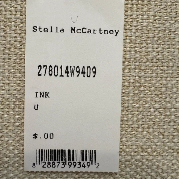 Stella McCartney Falabella  Navy Metallic Fringe Clutch with original tags - Picture 11 of 15